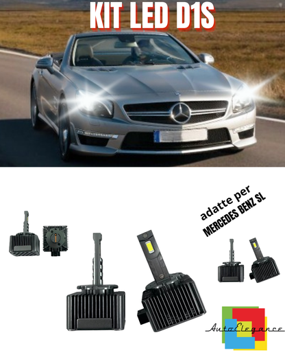 ⭐LAMPADE D1S LED 6000K DA XENON A LED MATRIX ADATTO PER MERCEDES BENZ SL ⭐