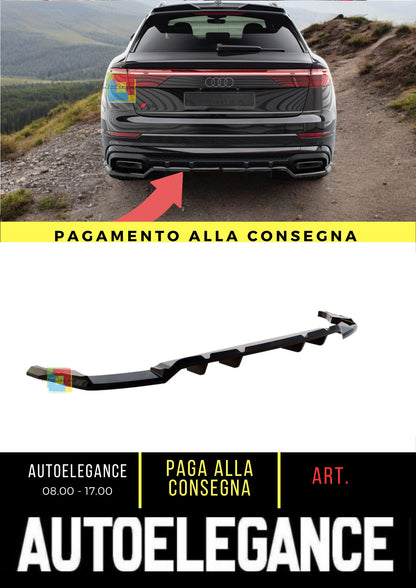🤩Splitter posteriore V.1 Adatto Per Audi SQ8 / Q8 S-Line Mk1 Facelift🤩