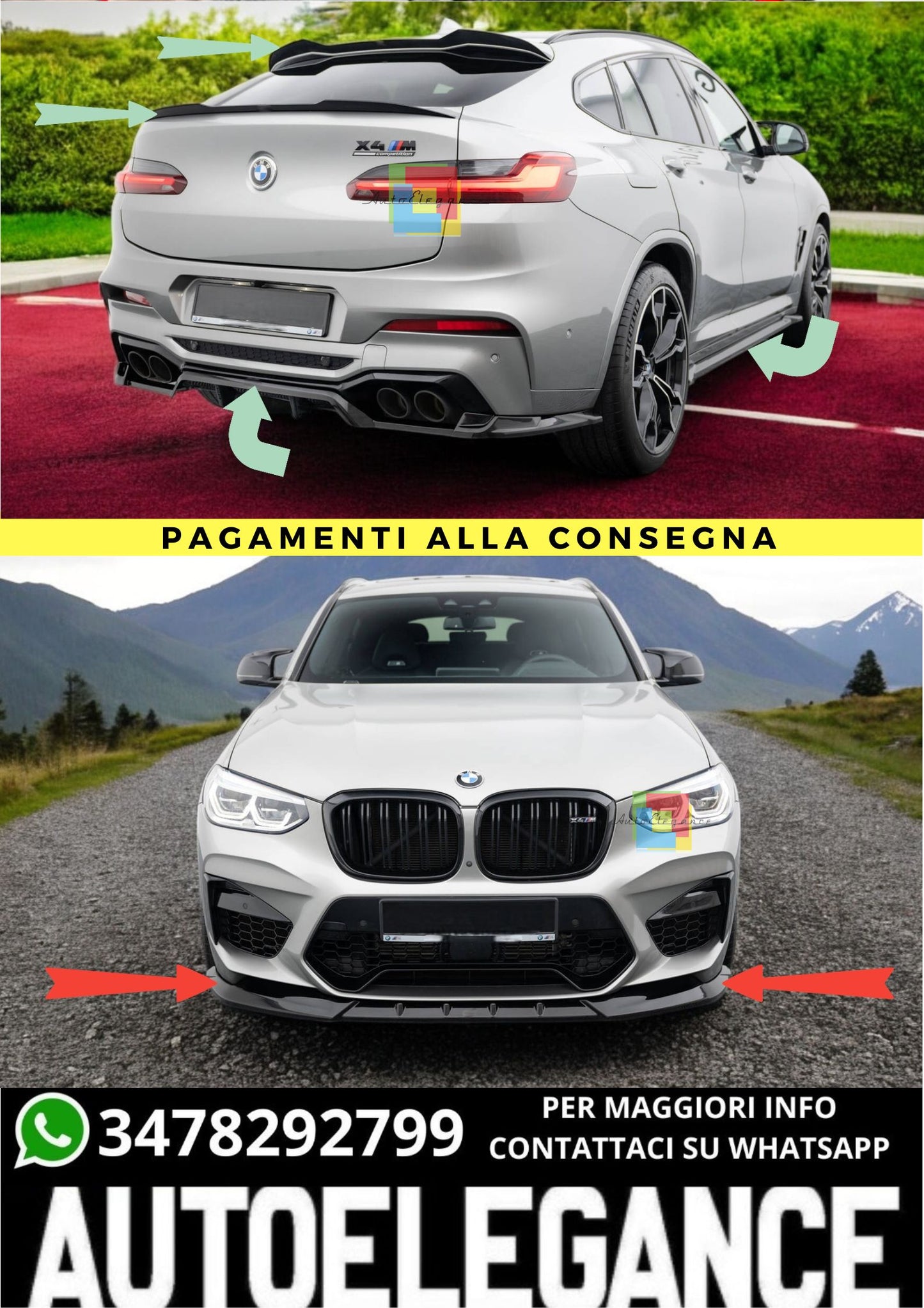 🔥Bodykit  Adatto Per BMW X4 M F98🔥