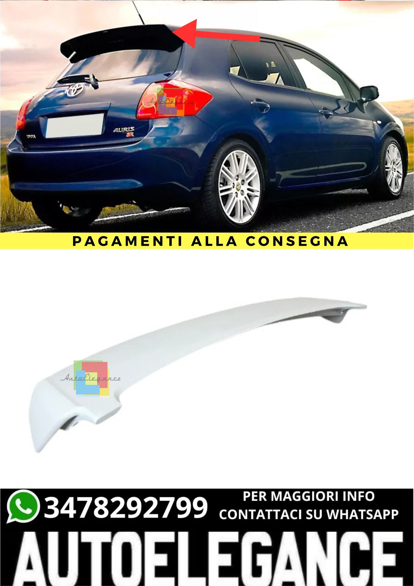 ❤️‍🔥SPOILER ADATTO PER   TOYOTA AURIS (2006-2013)❤️‍🔥