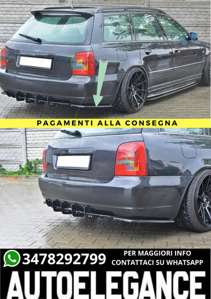 🔥SPLITTER LATERALI POSTERIORI ADATTO PER AUDI S4 B5 Avant🔥