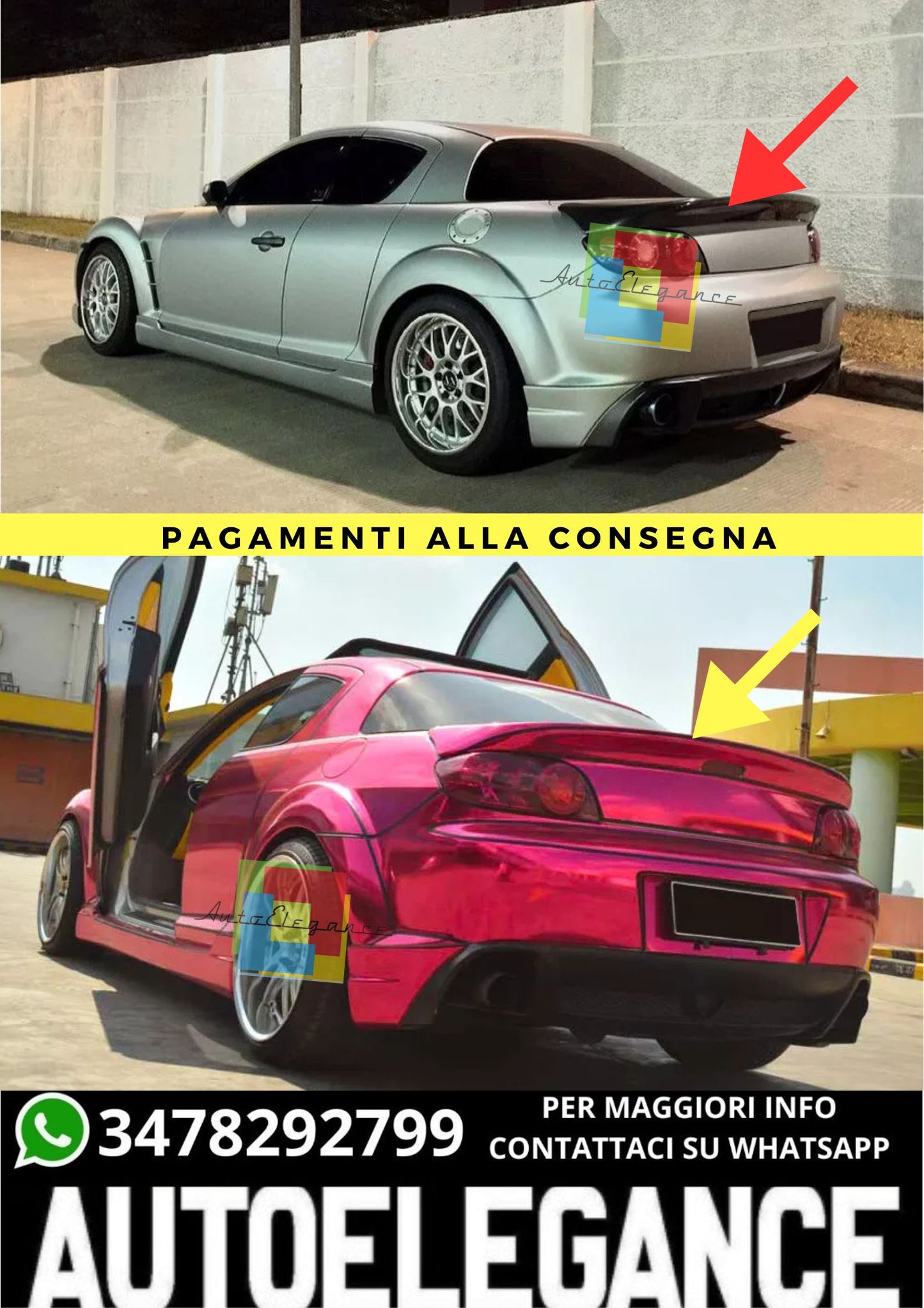 🔥SPOILER ADATTO PER MAZDA RX-8 ( RX8 )🔥