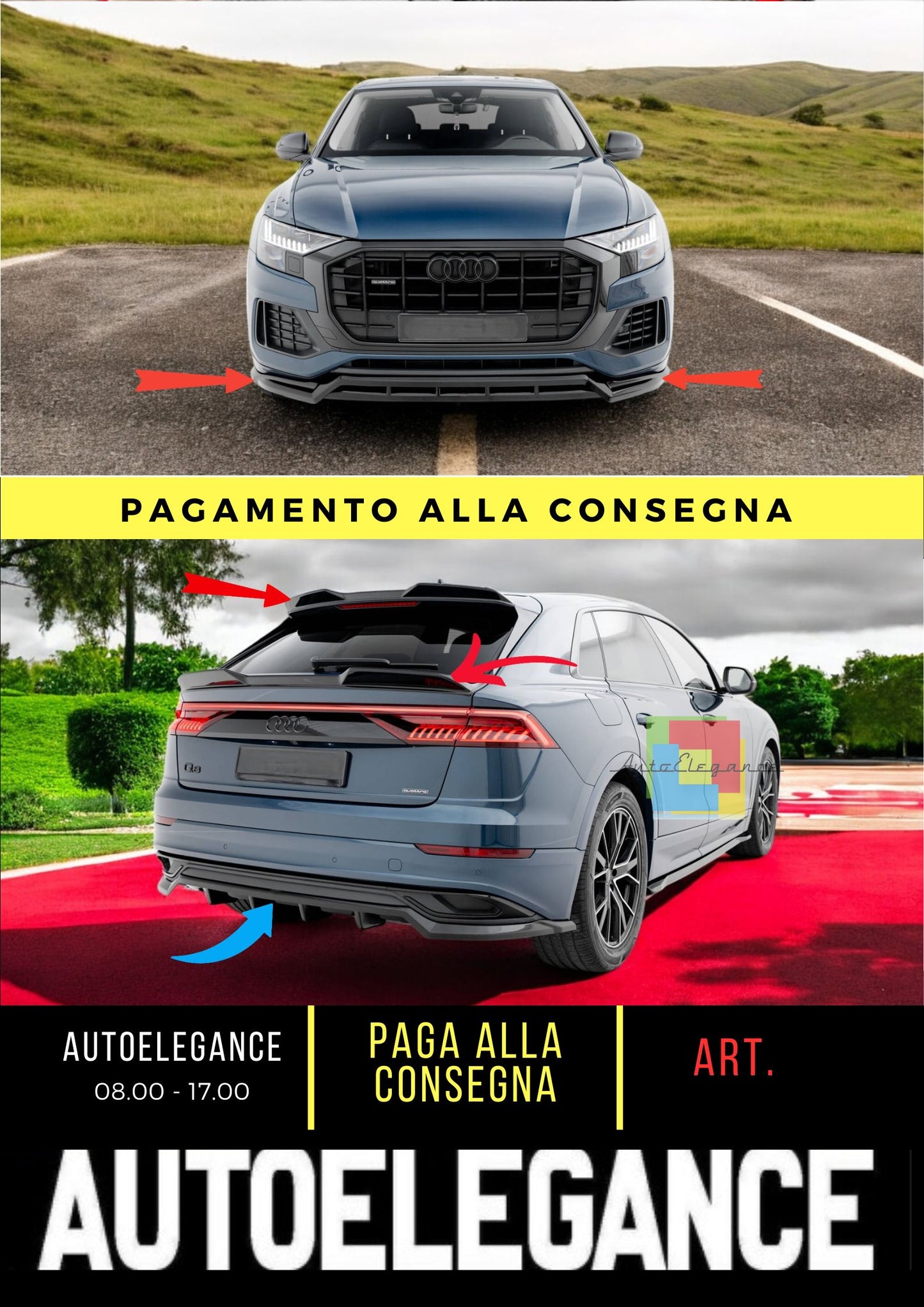 AU-Q8-1-SET😎Bodykit Suitable For Audi SQ8 Mk1😎