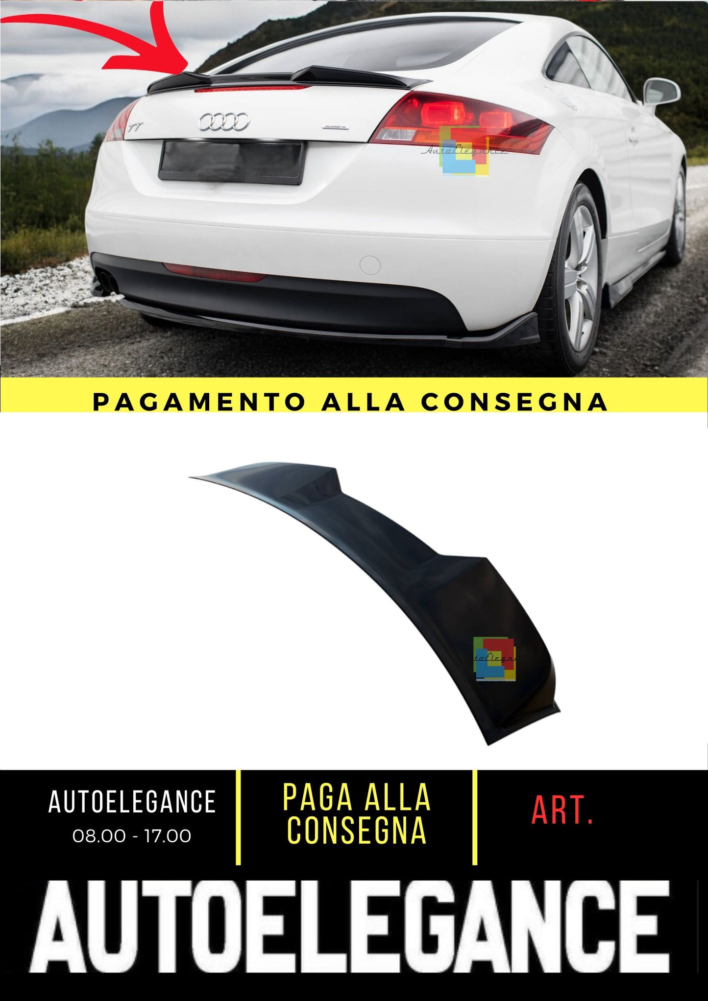 🤩Spoiler Tappo 3D Adatto Per Audi TT 8J🤩