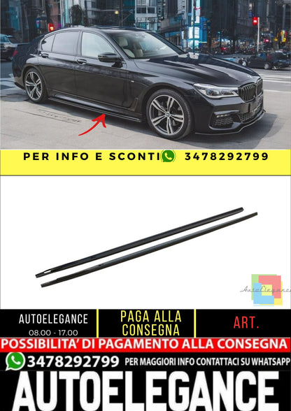 ✨MINIGONNE laterali nero lucido ABS per BMW confezione da 7 M G11 2015-2018✨