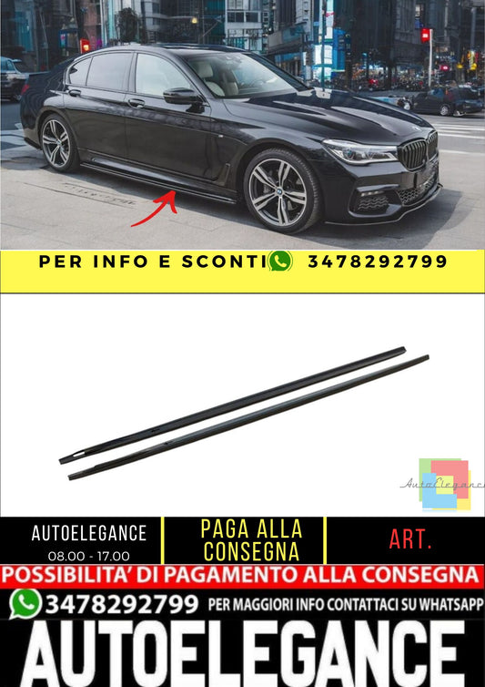 ✨MINIGONNE laterali nero lucido ABS per BMW confezione da 7 M G11 2015-2018✨