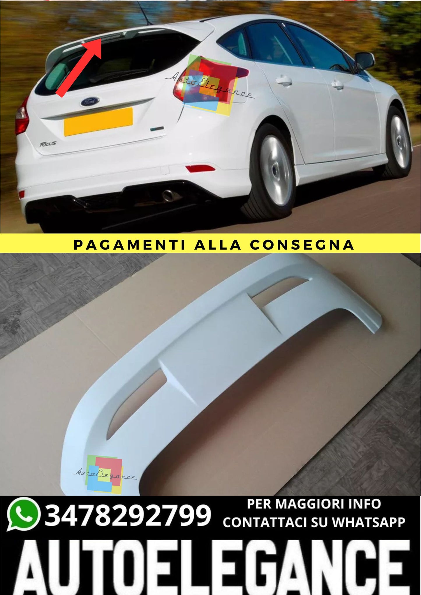 ❤️‍🔥MINIGONNE  ADATTO PER FORD FOCUS III MK3 ❤️‍🔥