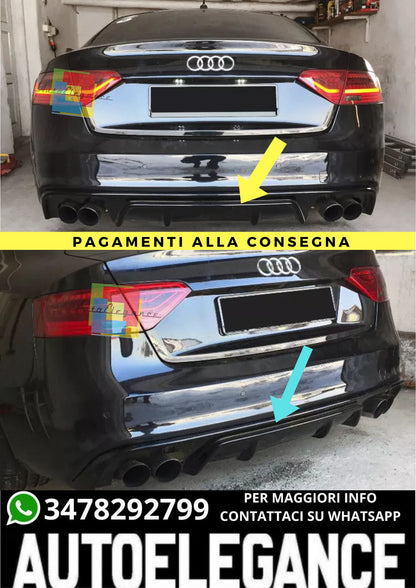DIFFUSORE ADATTO PER  AUDI A5 SPORTBACK 8TA S-LINE