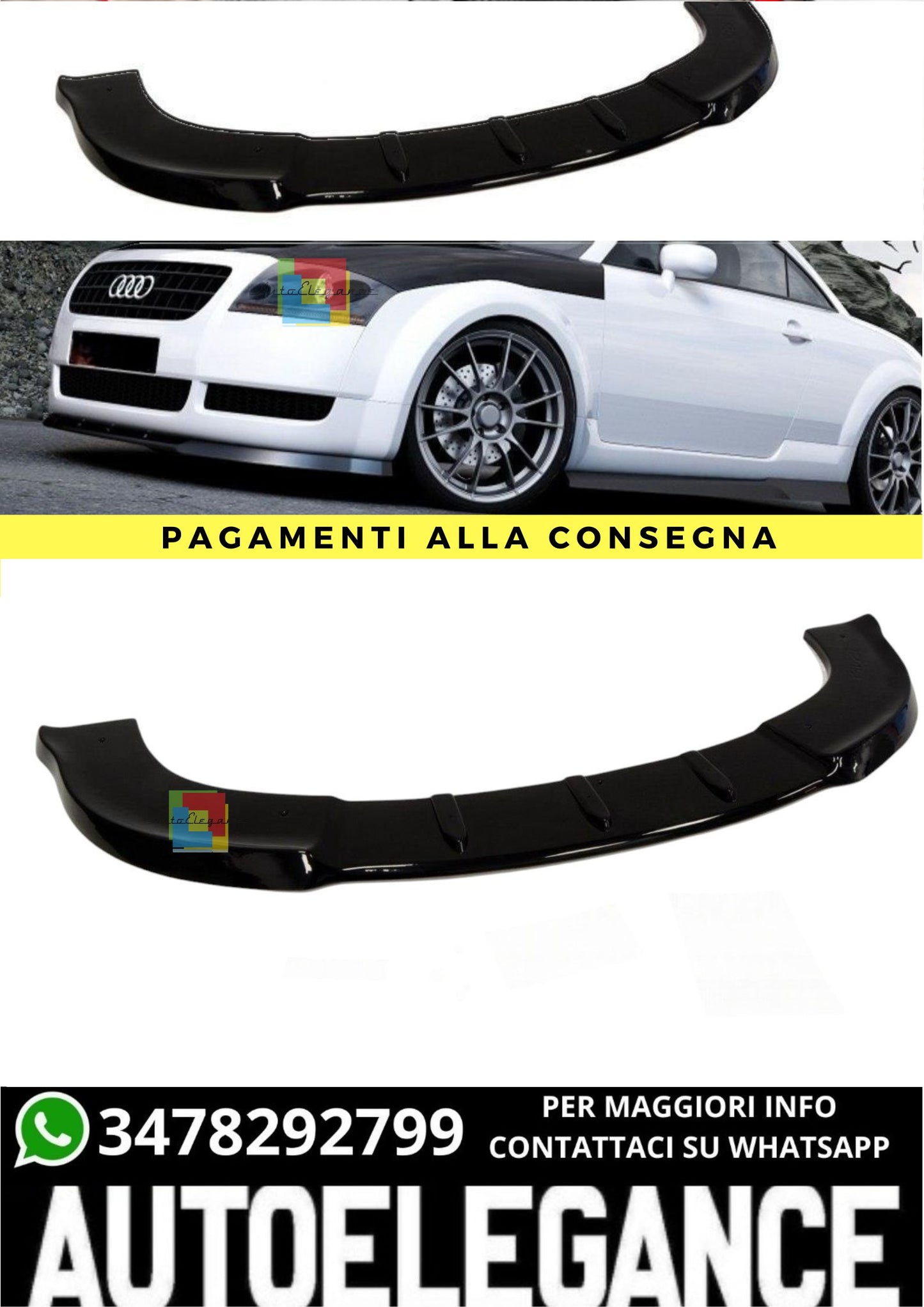 🔥Front Splitter Suitable For Audi TT 8N🔥