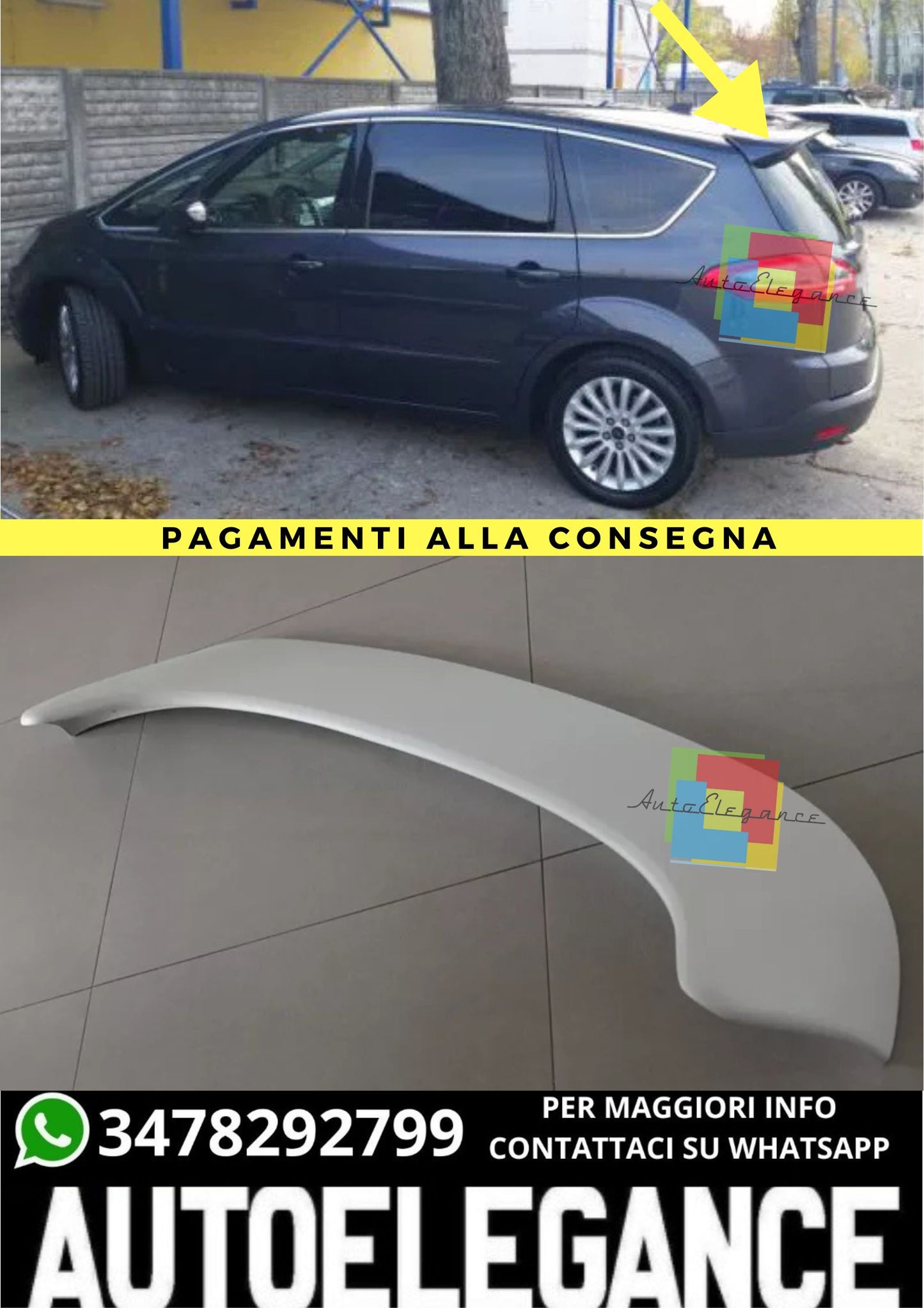 🔥SPOILER  ADATTO PER  FORD S-MAX🔥