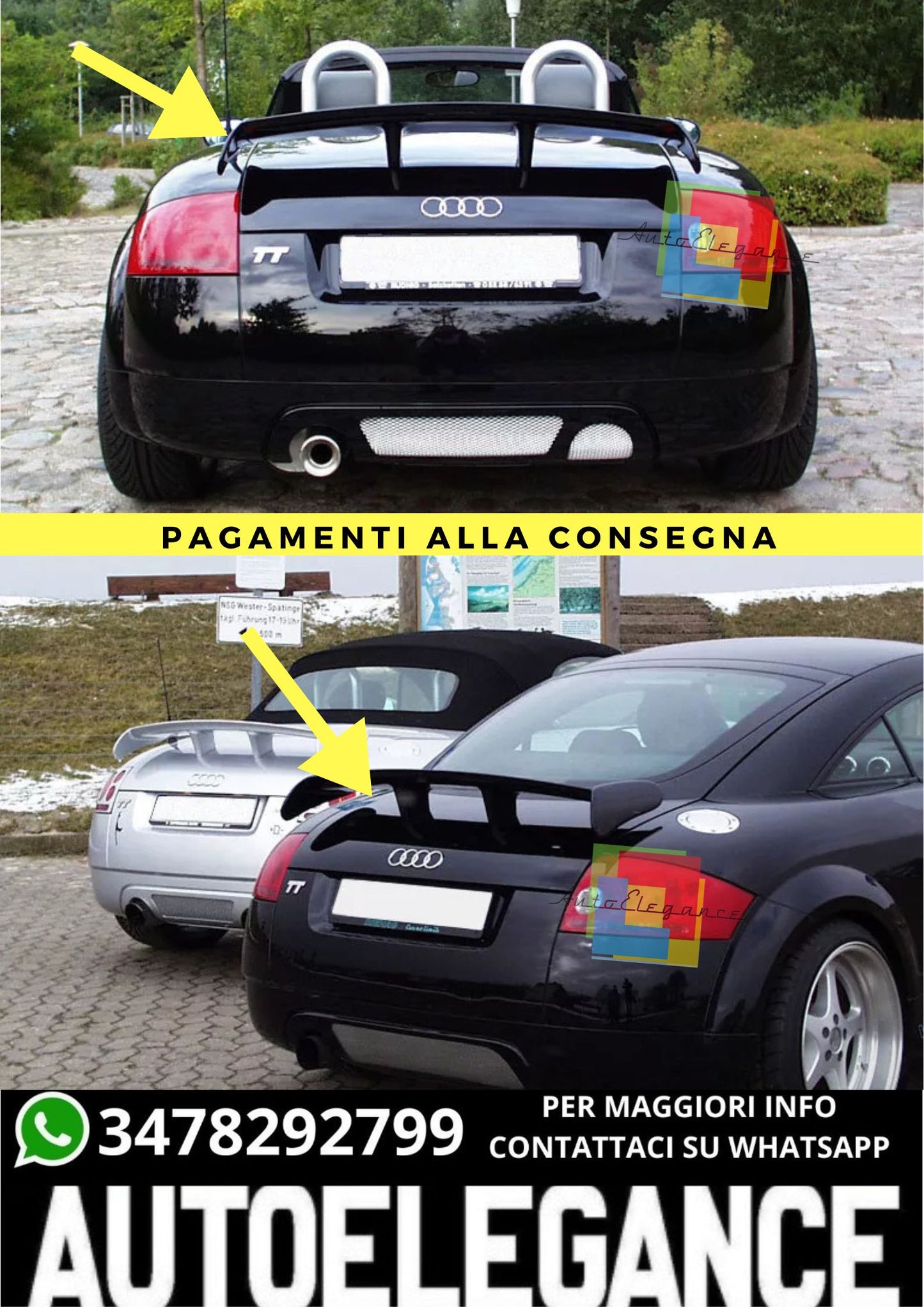 🔥SPOILER ADATTO PER AUDI TT SPORT 🔥