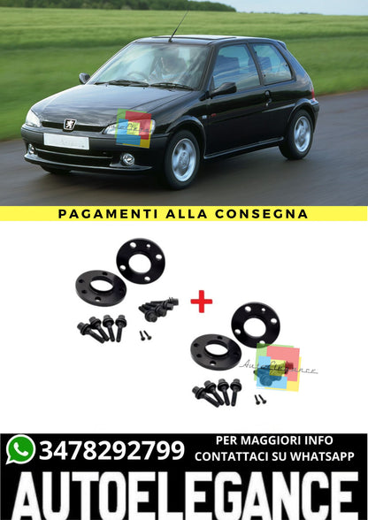 🔥KIT 4 DISTANZIALI  16+20mm adatto per PEUGEOT 106 I dal 1991 al 1996🔥