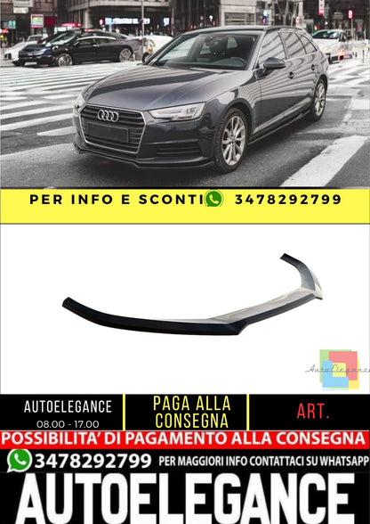 ✨Splitter Anteriore V2 Lucido ABS ADATTO PER Audi A4 B9 2015-2019✨