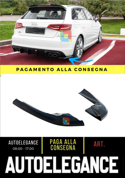 😎Splitter laterali posteriori Adatto Per Audi S3 Sportback 8V😎
