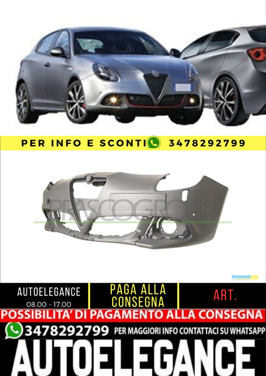 ✨AA3461031 FRONT BUMPER-WITH PRIMER PDC HOLES FOR ALFA ROMEO GIULIETTA 16+✨