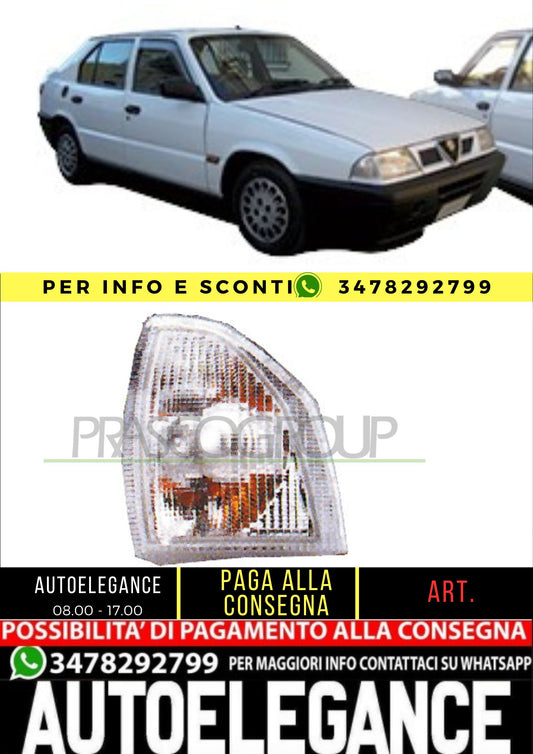 🔥AA0494114 FANALE ANTERIORE SINISTRO-SENZA PORTALAMPADA ALFA ROMEO 33 83-94🔥