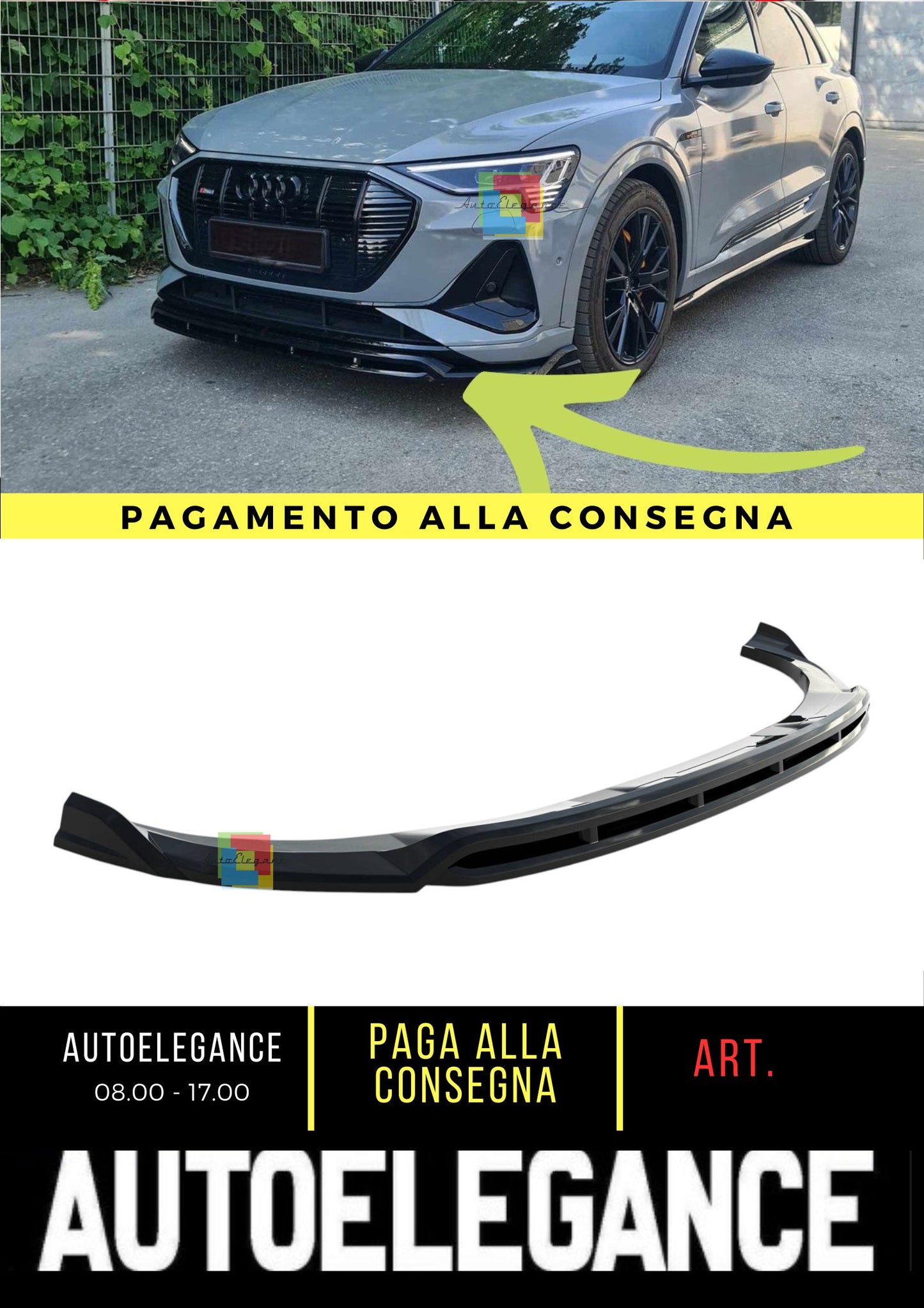 🤩Splitter anteriore adatto per Audi e-Tron S-Line🤩