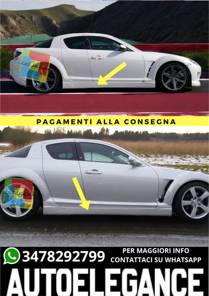🔥MINIGONNE LATERALI ADATTO PER MAZDA RX-8 (RX8 RX 8) 🔥