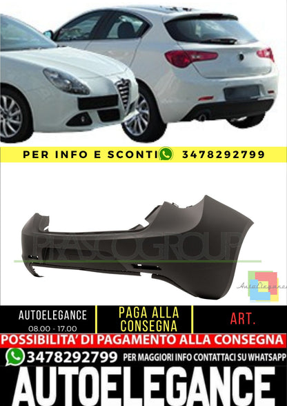 ✨AA3441051 PARAURTI POSTERIORE-CON PRIMER PER ALFA ROMEO - GIULIETTA 10-16✨