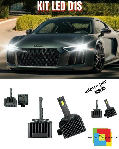 ⭐LAMPADE D1S LED 6000K DA XENON A LED MATRIX ADATTO PER AUDI R8 ⭐