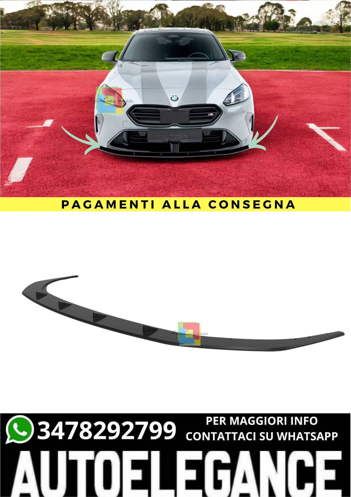 🔥Splitter Anteriore Adatto Per BMW M135i F70🔥