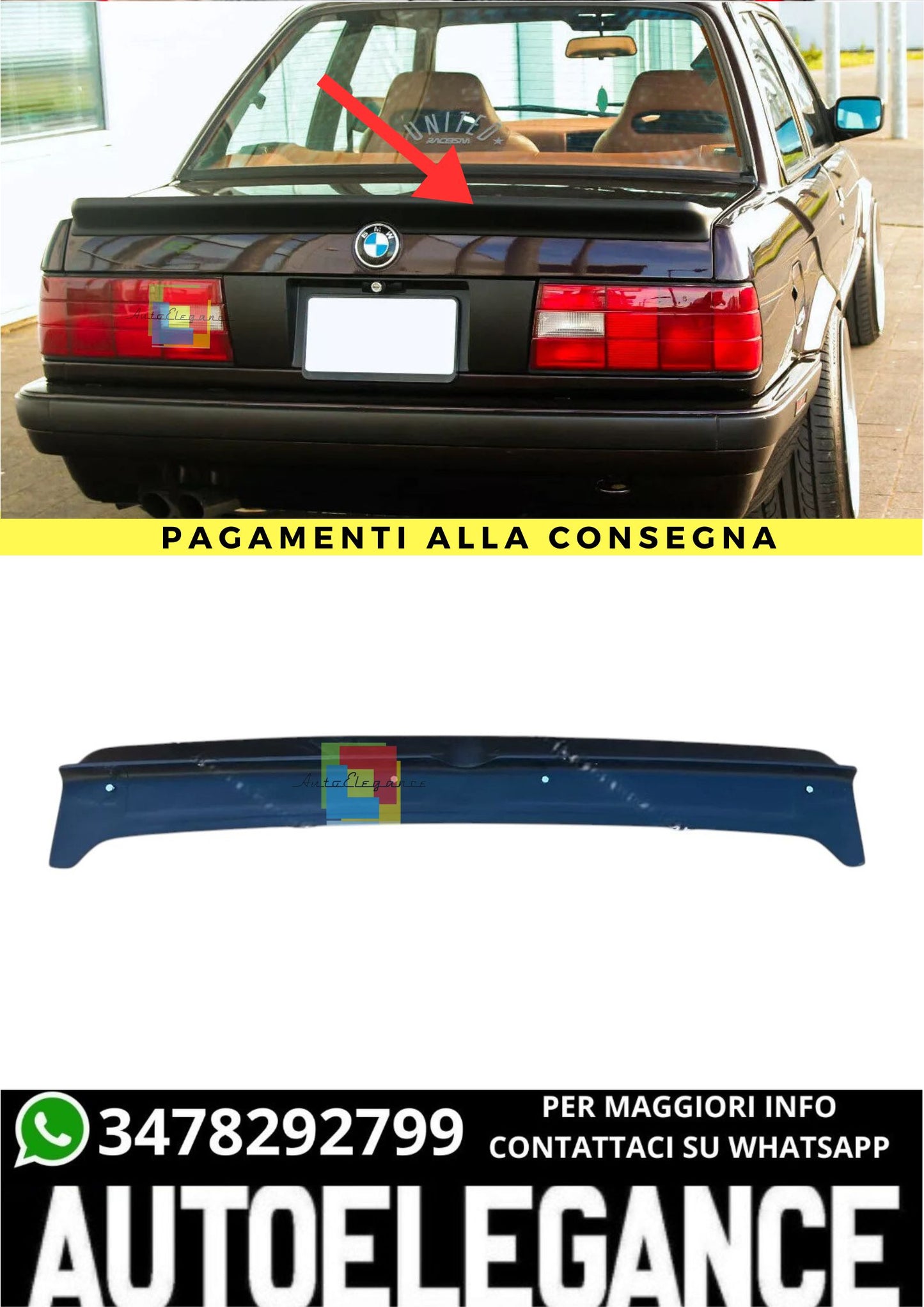 ❤️‍🔥SPOILER ADATTO PER BMW SERIE 3 E30❤️‍🔥