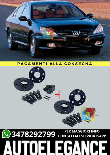 🔥KIT 4 DISTANZIALI  16+20mm adatto per PEUGEOT 607 dal 2000 al 2011 5 fori🔥