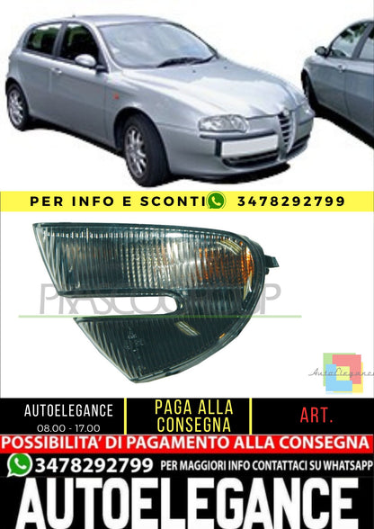 🔥AA3404304 FANALE SINISTRO-BIANCO ANTERIORE PER ALFA ROMEO 147🔥