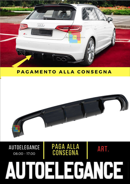 😎Diffusore posteriore adatto per Audi S3 Sportback 8V😎