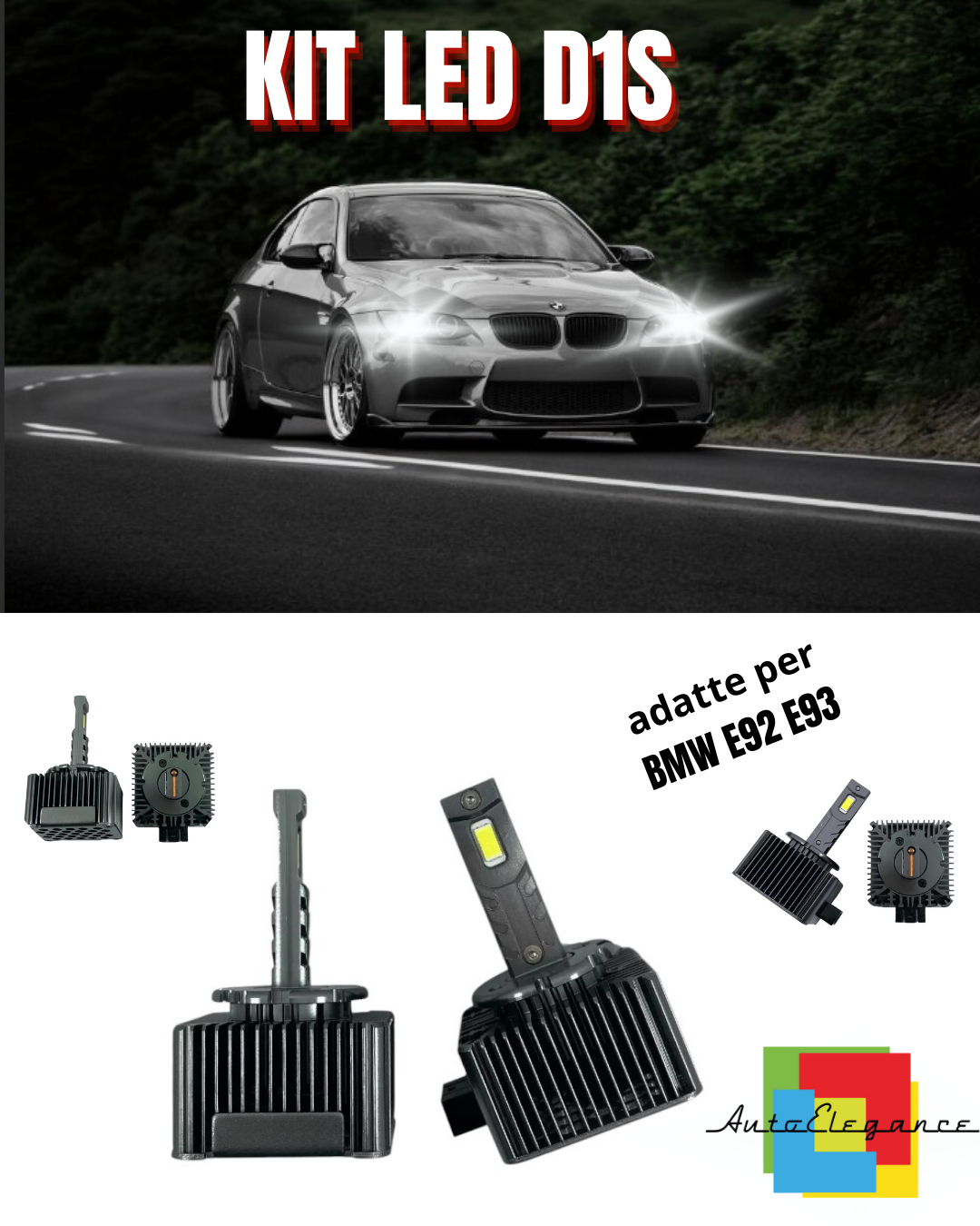 ⭐LAMPADE D1S LED 6000K DA XENON A LED MATRIX ADATTO PER BMW E92 E93 ⭐