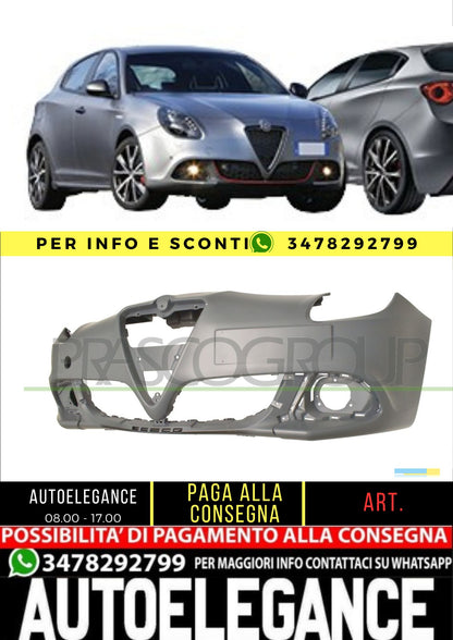 ✨AA3461001 PARAURTI ANTERIORE-CON PRIMER PER ALFA ROMEO GIULIETTA 2016+✨