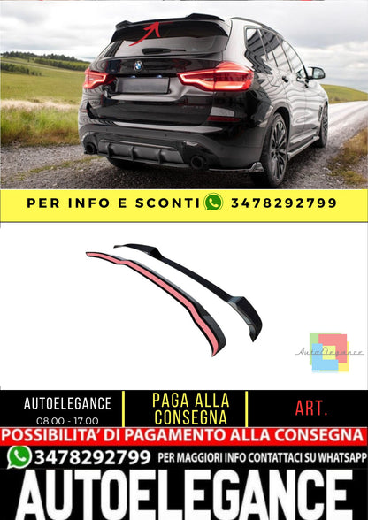 ✨Spoiler  ALA AGGIUNTIVA per BMW X3 G01 Nero Lucido ABS 2017-2021✨
