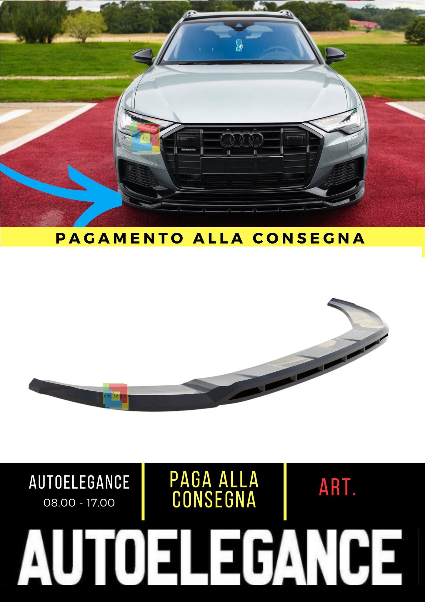 🤩Splitter anteriore adatto per Audi A6 Allroad C8🤩