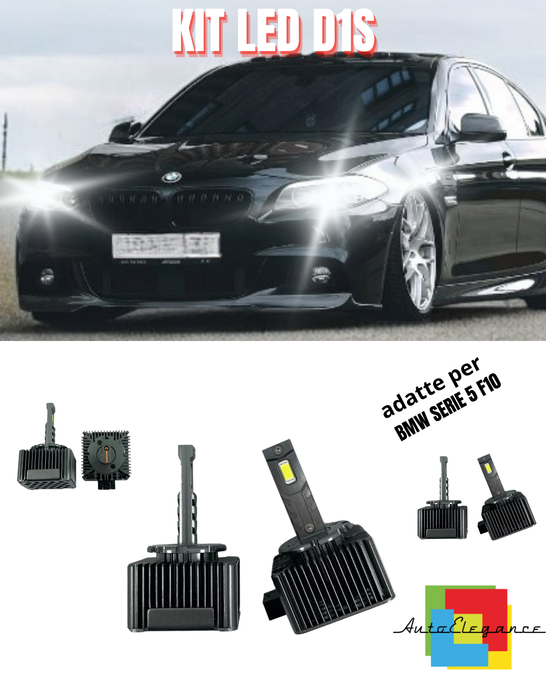⭐D1S LED 6000K XENON TO LED MATRIX LAMPS SUITABLE FOR BMW 5 SERIES F10⭐