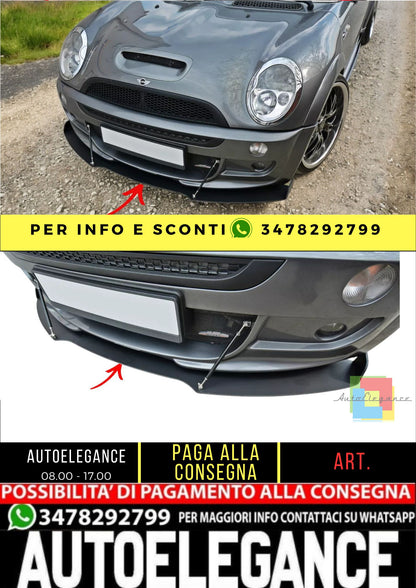 ✨Splitter Design ABS per Mini R53 Cooper S JCW 2003-2006✨