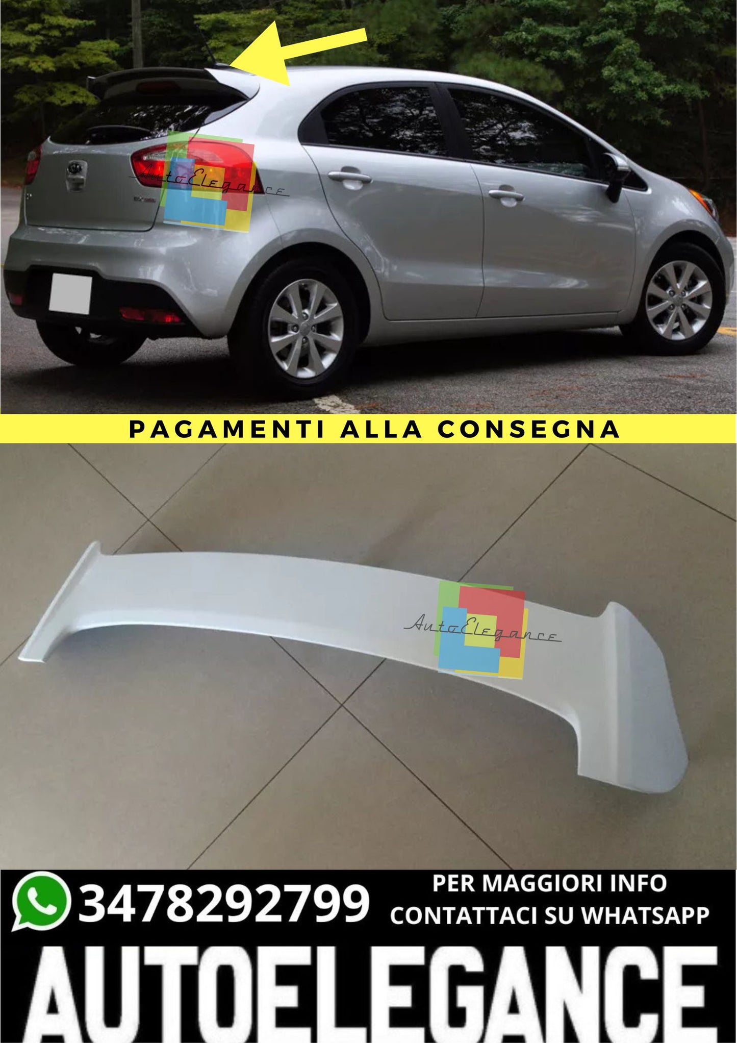 🔥SPOILER  ADATTO PER  KIA RIO 3 🔥
