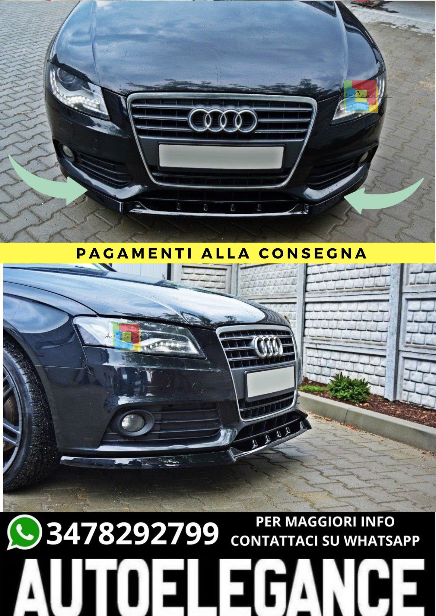 🔥Front Splitter B.1 Suitable For Audi A4 B8🔥