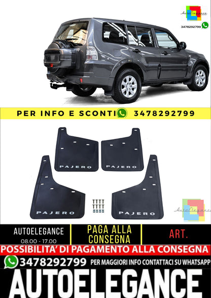 🔥Set paraspruzzi Premium anteriore e posteriore per Mitsubishi Pajero 07-21🔥