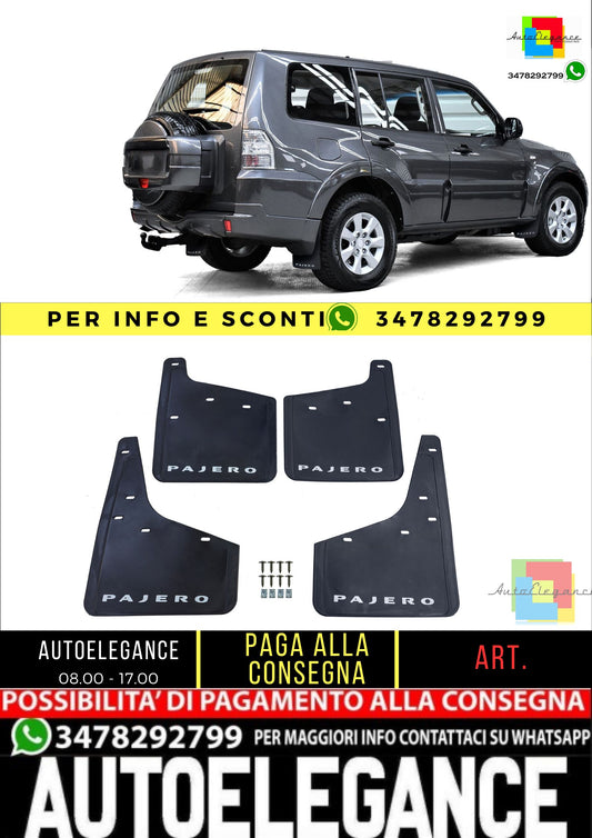 🔥Set paraspruzzi Premium anteriore e posteriore per Mitsubishi Pajero 07-21🔥