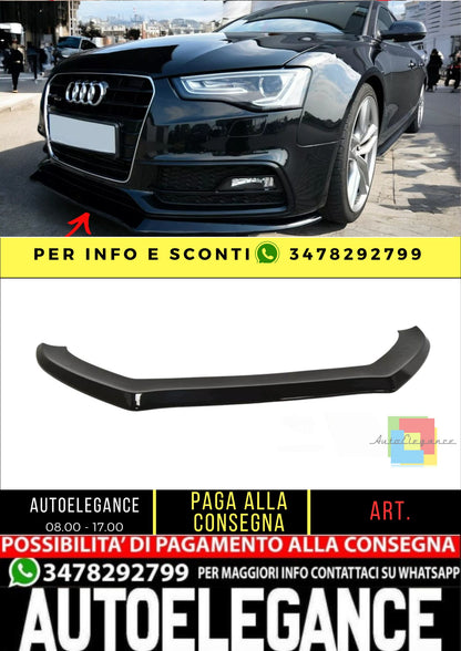 ✨Splitter V1 design lucido ABS per Audi S5/A5 S-Line 8T FL 2011-2016✨