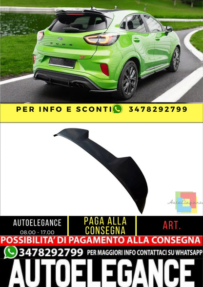 ✨SPOILER CAP ADATTO PER per Ford Puma ST MK1 Nero Lucido ABS✨