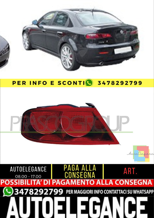 🔥AA0904174 LEFT REAR LIGHT SUITABLE FOR ALFA ROMEO 159 2005-2011🔥