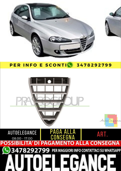 🔥AA3422001 GRIGLIA RADIATORE SATINATA ADATTA PER ALFA ROMEO 147 2004-2010🔥