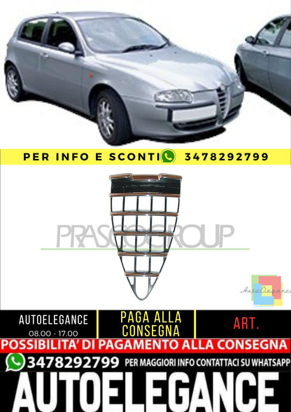 🔥AA3402001 GRIGLIA RADIATORE-CON MODANATURE PER ALFA ROMEO - 147 2000-2004🔥