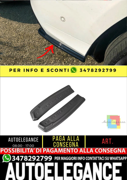 ✨SPLITTER Laterali Posteriore Nero Lucido ABS Per Mercedes Gle W166 Amg-Line✨