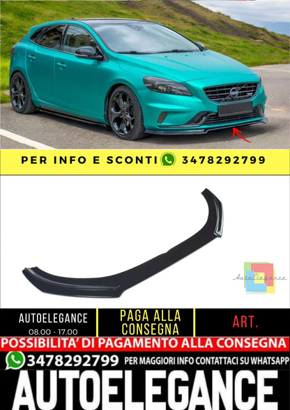 ✨SPLITTER Nero Lucido Design per Volvo V40 R-Design 2012-2019✨