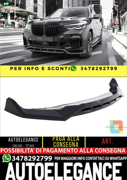 ✨Splitter anteriore V2 nero lucido ABS per BMW X5 M-Pack G05 18-2020✨