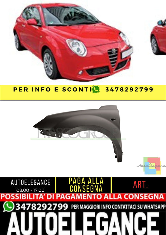 ✨AA2103014 PARAFANGO ANTERIORE SINISTRO ADATTO PER ALFA ROMEO - MITO 2008-2016✨