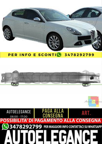 ✨AA3441622 RINFORZO PARAURTI ANTERIORE-ALLUMIN PER ALFA ROMEO - GIULIETTA 10-16✨