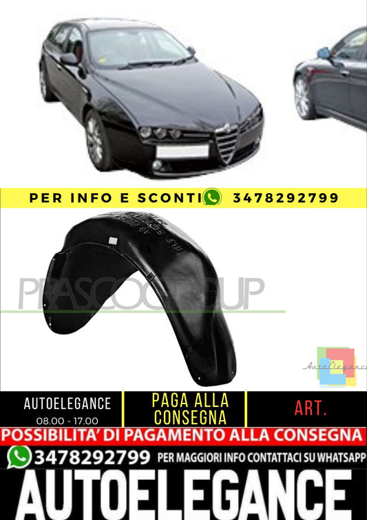 🔥AA0903654 FRONT LEFT WHEEL ARCH SUITABLE FOR ALFA ROMEO 159 2005-2011🔥